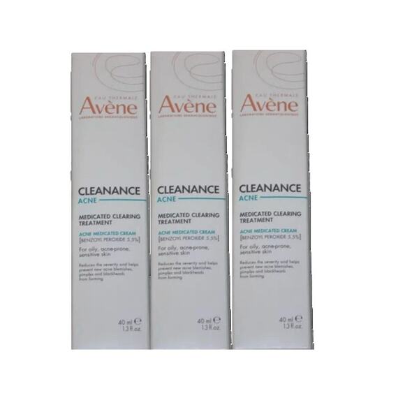 NEW 3 Pack Avene Cleanance Acne Medicated Clearing Treatment Cream 1.3 fl oz - Picture 1 of 1